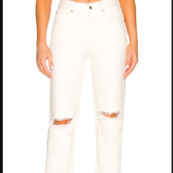 Free People We the Free White Distressed Jean Size 27 - Picture 2 of 3